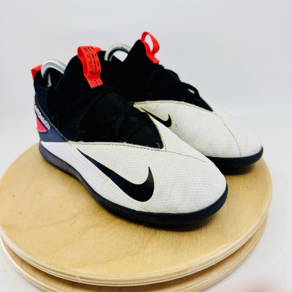 Nike Jr Phantom‎ Vision 2 Soccer Cleats Boys 2 2y White Black Shoes Junior Girls - Picture 3 of 7